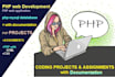 do html php mysql css javascript projects