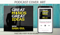 design unique and stunning podcast cover