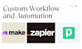 build custom automations with zapier, make, and apis