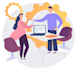 create amazing flat vector illustration