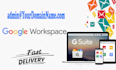 setup google workspace, g suite in 1 hour