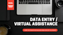 do data entry, data scraping