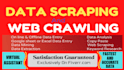 do web scraping, data mining, extraction and data collection
