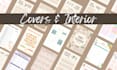 create etsy kdp printable journal, planner, tracker, diary covers and pages
