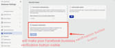 make your facebook business verification button visible
