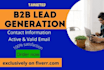 do targeted b2b lead generation, lead prospecting, and list building