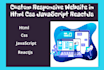 build html css javascript reactjs responsive website