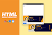 clickable html email signature design and code