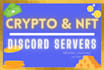 setup discord community server for finance, stocks, crypto, nft