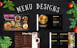 create an attractive restaurant menu, food menu designs