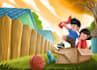 make a children book cover illustration