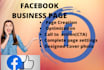 create facebook business pages, optimization and fan page setup