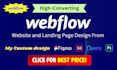create landing page using webflow, unbounce and instapage