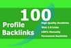 create high quality white hat SEO profile backlink