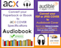 convert your book cover to an acx cover for your audiobook