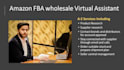 be your amazon virtual assistant for fba wholesale model VA