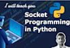 teach you socket programming in python and do assignments