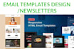 design a professional newsletter or HTML email template