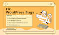troubleshoot and fix any wordpress or woocommerce errors