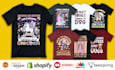 do custom pet animal unicorn merch tshirt merchandise design