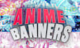 design anime banner or vtuber banner for youtube