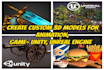 provide you my premade 3d models for animations,unity,unreal engine, 3d nft art