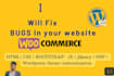 develop or fix wordpress plugins, design and woocommerce website