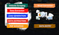 do web scraping, data mining, data extraction, and python automation