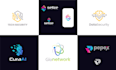 do modern tech security and technology logo