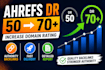 increase ahrefs domain rating DR with quality backlinks