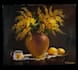 painting still life with oil paints