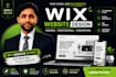 design a modern wix website, online store, or landing page
