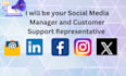 be your social media manager and customer support representative
