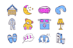 create doodle illustrations for stickers, websites, icons