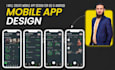 design a modern mobile app design in figma