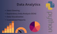 do eda using python, pandas, numpy, matplotlib, and seaborn
