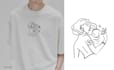 draw a simple line art for your t shirt