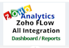 setup zoho analytics, zoho flow, and custom dashboards