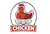 create a awesome amazing chicken logo with creative concept