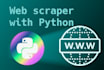 create a custom web scraper bot with python
