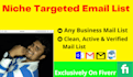 provide you niche targeted mail list