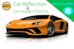 add reflection shadow and automotive image background remove