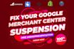 fix google merchant center suspension