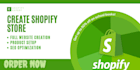 create shopify store and shopify website design