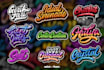 do design custom typography hand lettering logo