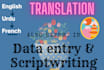 expert in writing and translation