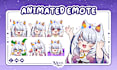 create custom animated twitch alert or emote for vtuber