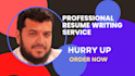 write a professional resume, executive resume, cover letter and linkedin profile