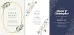 design an elegant wedding invitation card and more