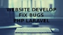 fix bugs or develop website using php laravel